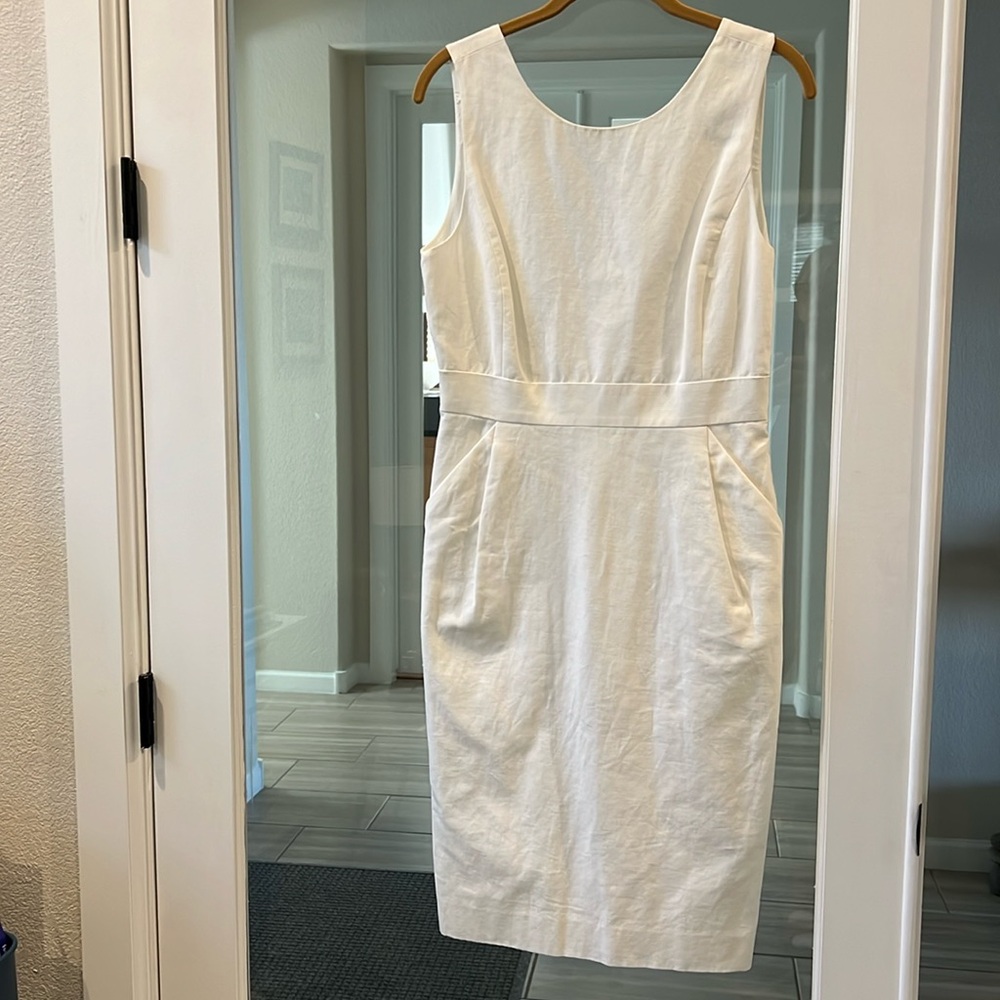 J Crew EUC Sleeveless Linen Cotton Dress size 8